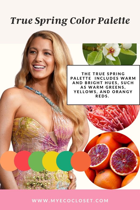 true spring celebrities color palette