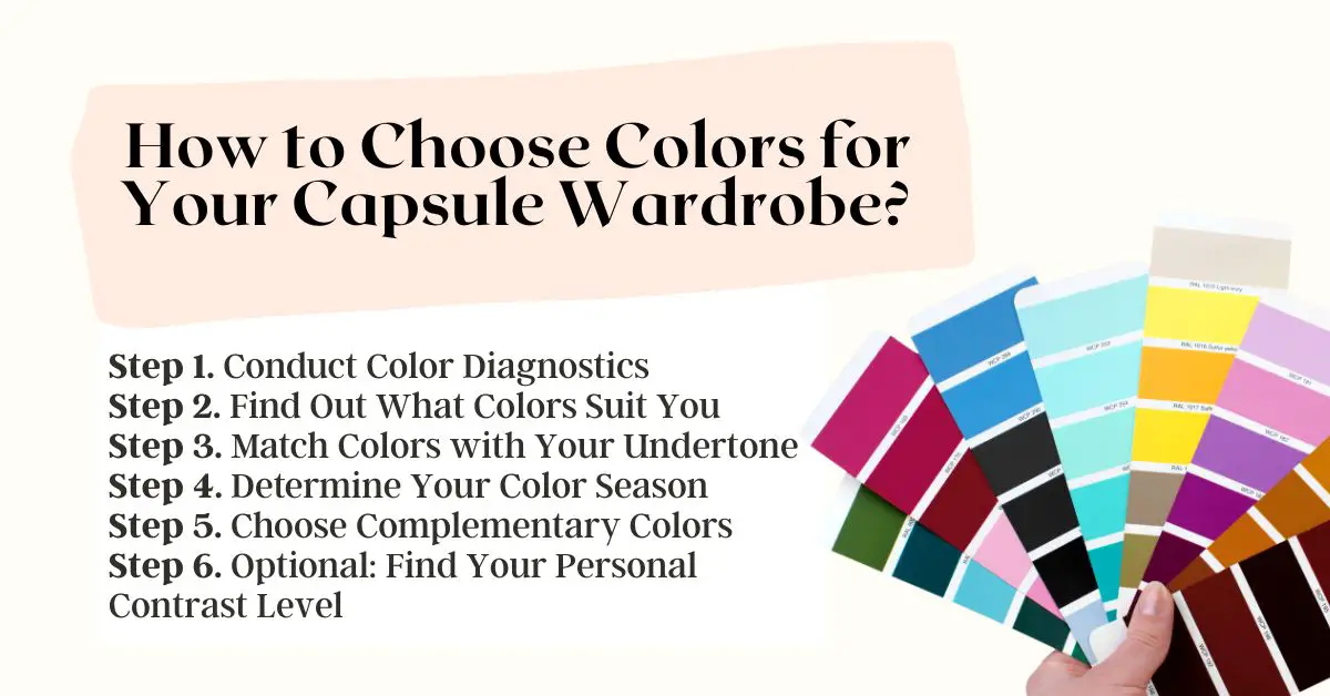 capsule wardrobe color palette instructions