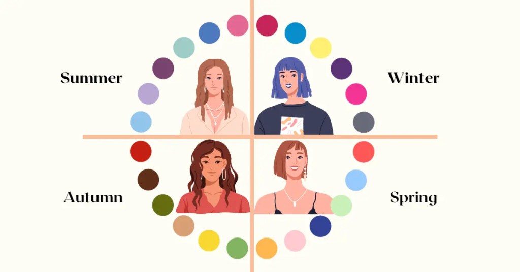 what colors look good on pale skin with pink undertones according to color seasons